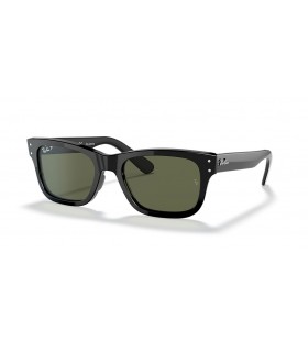 Ray-Ban RB2283 Burbank XL (55 - 20) mit Grünen Gläsern und Schwarzem Rahmen, Sonnenbrillen