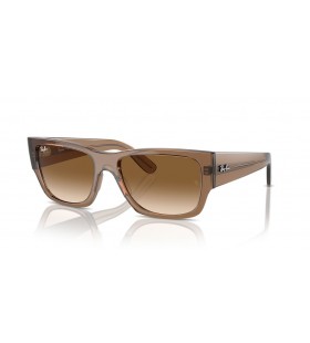 Ray-Ban RB0947S Carlos M (56 - 18) mit Braunen Linsen und Braunem Rahmen Sonnenbrille