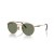 Ray-Ban RB8237 Runde II Titanium S (50 - 20) mit GrÃ¼nen GlÃ¤sern und Gold Rahmen Sonnenbrille