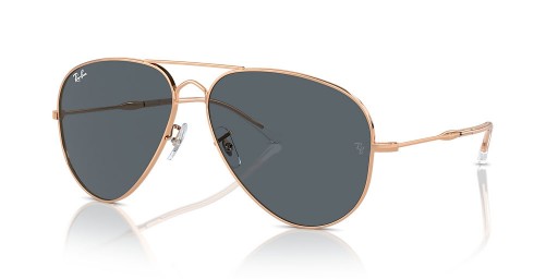 Ray-Ban RB3825 Παλιό Αεροπόρο XXL (62 - 14) με Μπλε φακούς και Ροζ γυαλιά Ηλίου πλαισίων