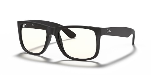 Ray-Ban RB4165 Justin Σαφές S (54 - 16), με Διαφανείς φακοί και Μαύρα γυαλιά Ηλίου πλαισίων