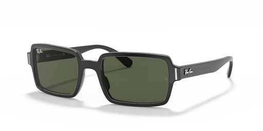 Ray-Ban RB2189 Benji M (52 - 20) με Πράσινο φακούς και Μαύρα γυαλιά Ηλίου πλαισίων
