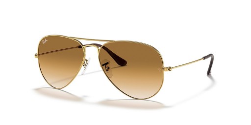 Ray-Ban Aviator RB3025 Κλίση XXL (62 - 14) με Καφέ φακούς και γυαλιά Ηλίου πλαισίων Χρυσή