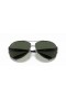 Ray-Ban RB3386 L (63 - 13) με Πράσινο φακούς και Ασημένια γυαλιά Ηλίου πλαισίων