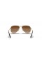 Ray-Ban RB9506S Aviator Παιδιά M (50 - 13) με Καφέ φακούς και γυαλιά Ηλίου πλαισίων Χρυσή