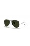 Ray-Ban Aviator RB3025 Classic XL (58 - 14) με το Πράσινο φακούς και Ασημένια γυαλιά Ηλίου πλαισίων