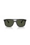 Ray-Ban RB2213 L (55 - 20) με Πράσινο φακούς και Μαύρα γυαλιά Ηλίου πλαισίων