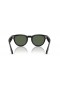 Ray-Ban RW4009F Ray-Ban | Meta Χαμηλή Γέφυρα Ταιριάζει Headliner L (51 - 23) με το Πράσινο φακούς και Μαύρα γυαλιά Ηλίου πλαισίων