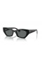 Ray-Ban RB4430 Ζίνα Βιο-S (49 - 22) με Γκρι φακούς και Μαύρα γυαλιά Ηλίου πλαισίων