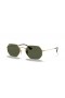 Ray-Ban RB3556N Οκταγωνικό Κλασικό L (53 - 21) με πράσινους φακούς και γυαλιά Ηλίου πλαισίων Χρυσή