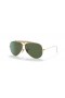 Ray-Ban RB3138 Shooter | Αεροπορίας Συλλογή M (58 - 09) με Πράσινο φακούς και γυαλιά Ηλίου πλαισίων Χρυσή