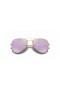 Ray-Ban RB9506S Aviator Παιδιά M (50 - 13) με μοβ φακούς και γυαλιά Ηλίου πλαισίων Χρυσή