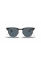 Ray-Ban RB3716 Clubmaster Μετάλλων L (51 - 21) με Μπλε φακούς και Μαύρα γυαλιά Ηλίου πλαισίων