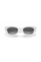 Ray-Ban RB4430 Ζίνα Βιο-M (52 - 22) με Γκρι φακούς και Άσπρα γυαλιά Ηλίου πλαισίων