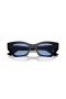 Ray-Ban RB4430 Ζίνα S (49 - 22) με Μπλε φακούς και Μαύρα γυαλιά Ηλίου πλαισίων