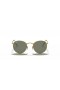 Ray-Ban RB3447 γύρω από το Μέταλλο S (50 - 21) με πράσινους φακούς και γυαλιά Ηλίου πλαισίων Χρυσή