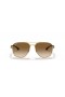 Ray-Ban RB3683 L (56 - 15) με Καφέ φακούς και γυαλιά Ηλίου πλαισίων Χρυσή