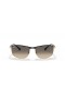Ray-Ban RB3671 XXL (60 - 16) με Γκρι φακούς και Μαύρα γυαλιά Ηλίου πλαισίων