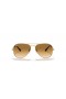 Ray-Ban Aviator RB3025 Κλίση XXL (62 - 14) με Καφέ φακούς και γυαλιά Ηλίου πλαισίων Χρυσή