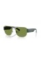 Ray-Ban RB3756 XXL (59 - 18) με Πράσινο φακούς και Ασημένια γυαλιά Ηλίου πλαισίων