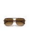Ray-Ban RB2205 Μπιλ Ένα M (57 - 16), με Καφέ φακούς και γυαλιά Ηλίου πλαισίων Tortoise