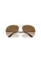 Ray-Ban RB8089 Aviator Τιτανίου XXL (62 - 14) με Καφέ φακούς και γυαλιά Ηλίου πλαισίων Χρυσή