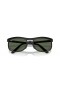 Ray-Ban RB4452 Liteforce XL (56 - 20) με Πράσινο φακούς και Μαύρα γυαλιά Ηλίου πλαισίων