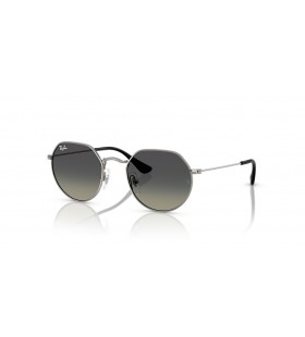 Ray-Ban RB9565S Τζακ Παιδιά M (47 - 19) με Γκρι φακούς και Ασημένια γυαλιά Ηλίου πλαισίων