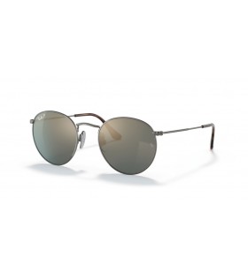 Ray-Ban RB8247 Στρογγυλή Τιτανίου S (50 - 21) με Μπλε φακούς και Ασημένια γυαλιά Ηλίου πλαισίων