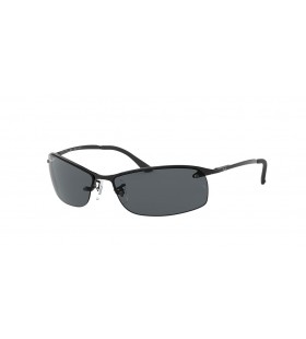Ray-Ban RB3183 M (63 - 15) με Γκρι φακούς και Μαύρα γυαλιά Ηλίου πλαισίων