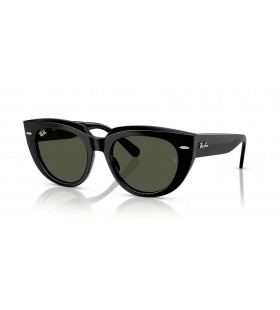 Ray-Ban RB2286 Doreen L (52 - 20) with Green lenses and Black frame Sunglasses