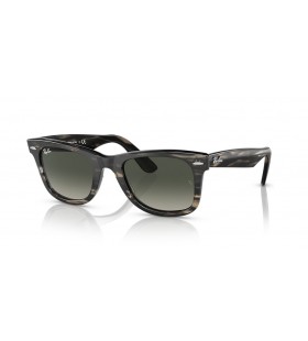 Ray-Ban RB2140 Original Wayfarer Βιο-Λ (50 - 22) με Γκρι φακούς και γυαλιά Ηλίου πλαισίων Γκρίζο