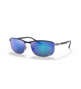 Ray-Ban RB3671CH Chromance XXL (60 - 16) με Γκρι φακούς και Μπλε γυαλιά Ηλίου πλαισίων