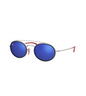 Ray-Ban RB3847M Scuderia Ferrari Collection XL (52 - 22) Î¼Îµ ÎœÏ€Î»Îµ Ï†Î±ÎºÎ¿ÏÏ‚ ÎºÎ±Î¹ Î‘ÏƒÎ·Î¼Î­Î½Î¹Î± Î³Ï…Î±Î»Î¹Î¬ Î—Î»Î¯Î¿Ï… Ï€Î»Î±Î¹ÏƒÎ¯Ï‰Î½
