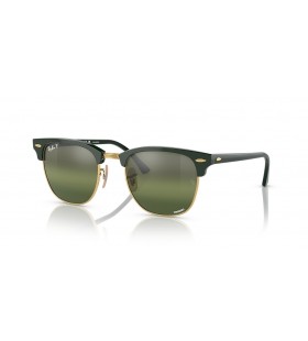 Ray-Ban Clubmaster RB3016 Chromance XL (55 - 21) Î¼Îµ Î‘ÏƒÎ·Î¼Î¯ Ï†Î±ÎºÎ¿ÏÏ‚ ÎºÎ±Î¹ Ï„Î± Î ÏÎ¬ÏƒÎ¹Î½Î± Î³Ï…Î±Î»Î¹Î¬ Î—Î»Î¯Î¿Ï… Ï€Î»Î±Î¹ÏƒÎ¯Ï‰Î½