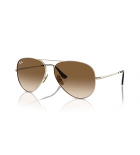 Ray-Ban RB8089 Aviator Τιτανίου XXL (62 - 14) με Καφέ φακούς και γυαλιά Ηλίου πλαισίων Χρυσή