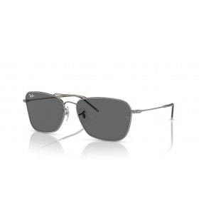 Ray-Ban RBR0102S Καραβάνι Αντίστροφη XXL (61 - 15) με Γκρι φακούς και Ασημένια γυαλιά Ηλίου πλαισίων